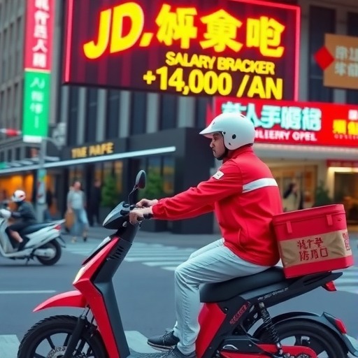 京东杀入外卖：京东外卖骑手月薪可达14000元