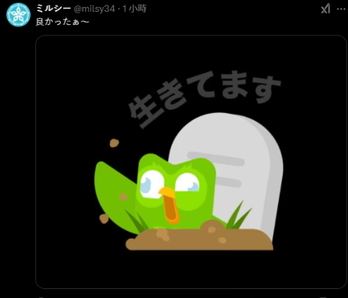 多邻国猫头鹰离世轰动各界 日本的自称有核辐射命超硬(图8) 游侠网7