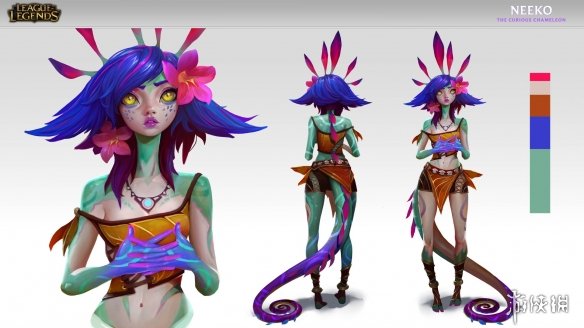 《LOL》新英雄妮蔻概念设计图 初期设计更加狂野!(图2) 游侠网