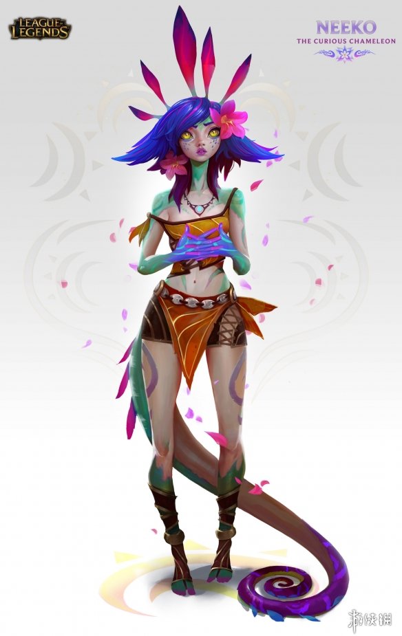 《LOL》新英雄妮蔻概念设计图 初期设计更加狂野!(图1) 游侠网