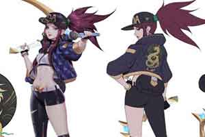 《LOL》K/DA女团概念人设图曝光 性感女郎造型百变