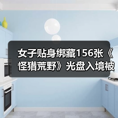 女子贴身绑藏156张《怪猎荒野》光盘入境被海关查获（图3）