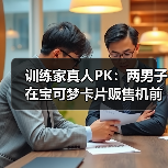 训练家真人PK：两男子在宝可梦卡片贩售机前大打出手（图4）