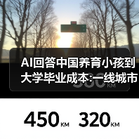 AI回答中国养育小孩到大学毕业成本:一线城市100万起步（图2）