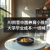AI回答中国养育小孩到大学毕业成本:一线城市100万起步