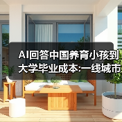 AI回答中国养育小孩到大学毕业成本:一线城市100万起步（图3）