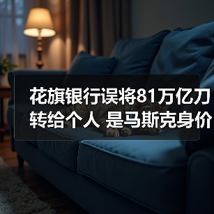 花旗银行误将81万亿刀转给个人 是马斯克身价的200倍