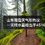 山东雨雪天气引热议：一天降水量相当于4516个大明湖