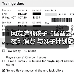 网友遭熊孩子《堡垒之夜》消费 与妹子计划旅游泡汤（图2）