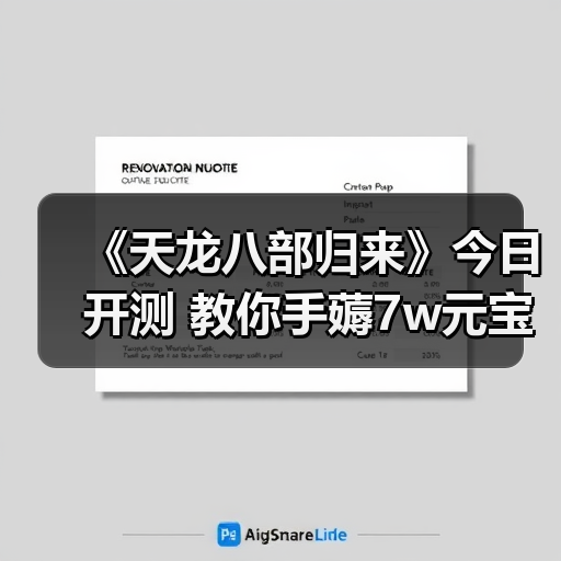 《天龙八部归来》今日开测 教你手薅7w元宝(图2) 《天龙八部归来》今日开测 教你手薅7w元宝(图2)