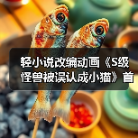 轻小说改编动画《S级怪兽被误认成小猫》首个宣传片公开 2025年1月开播（图3）