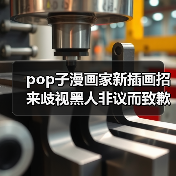 pop子漫画家新插画招来歧视黑人非议而致歉 因为肤色不够黑（图3）