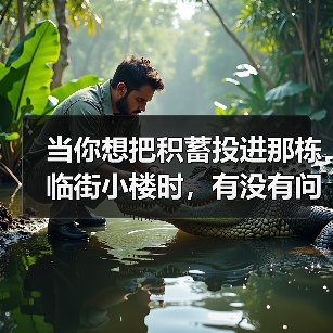 当你想把积蓄投进那栋临街小楼时，有没有问过自己：我扛得住这些坑吗？（图4）