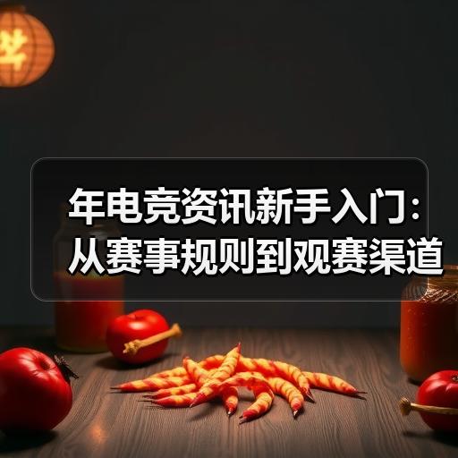 年电竞资讯新手入门：从赛事规则到观赛渠道的完整梳理